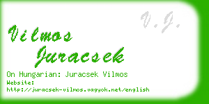 vilmos juracsek business card